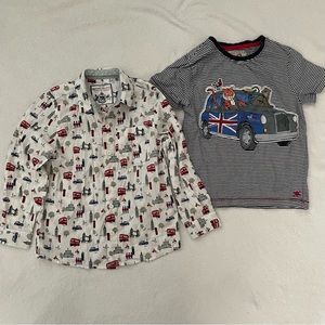 Boys Monsoon London shirt bundle 7-8